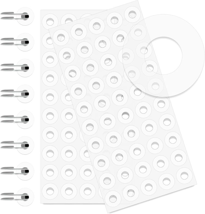 Anylabel 2500 Pack Self-Adhesive Hole Reinforcement Stickers, 1/4" Diameter Hole Punch Reinforcement Labels for School Home and Office, Clear, Non-Printable - Image 1
